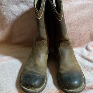 Ariat Brown Leather Cowboy Western Boots